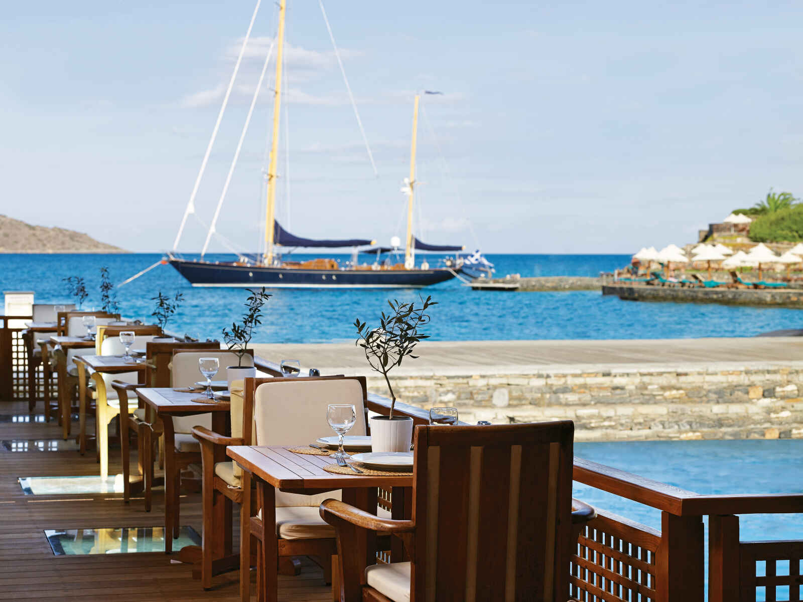 Odysseus Restaurant, Porto Elounda Golf & Spa Resort, Crète, Grèce