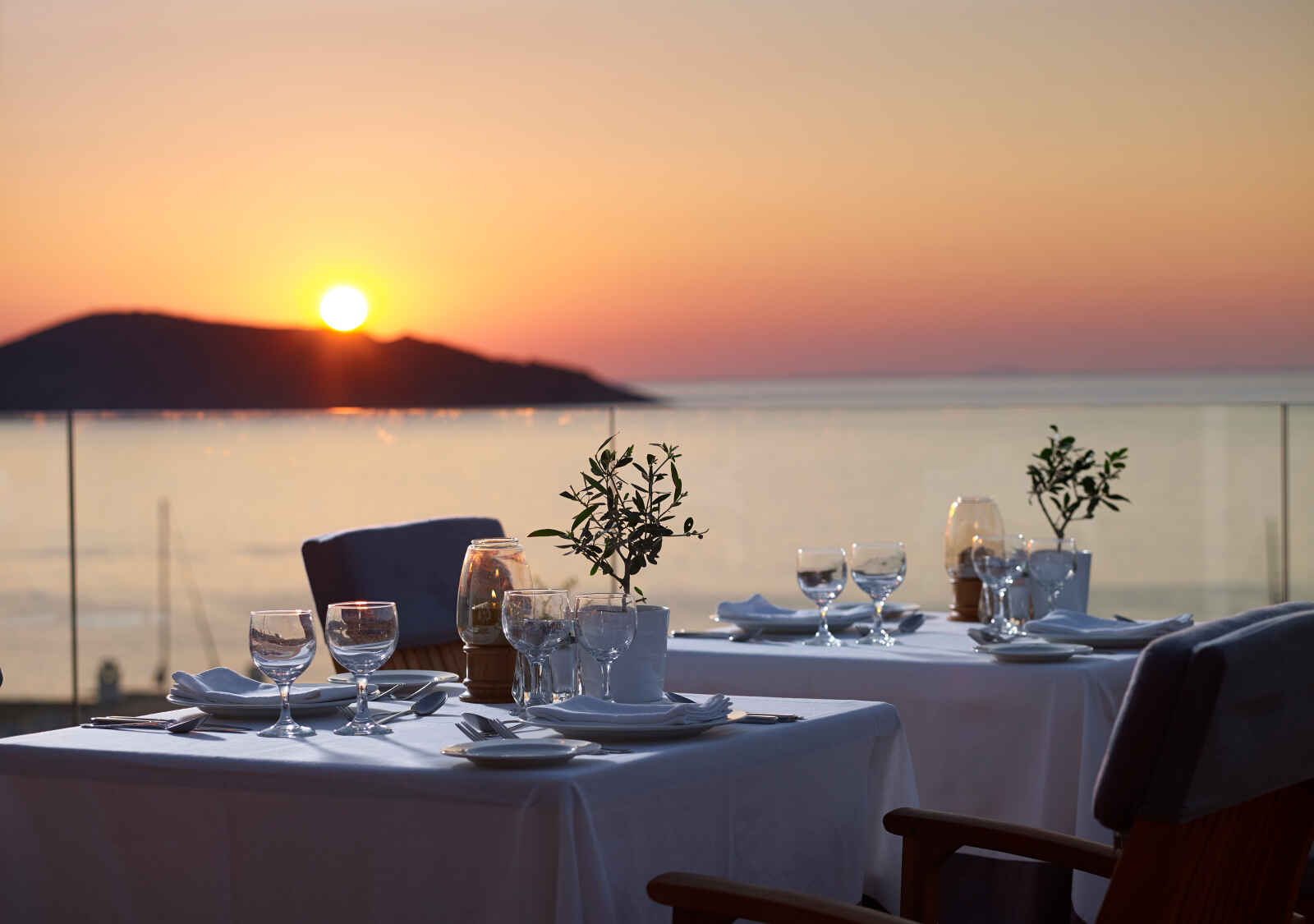 Nafsika Restaurant, Porto Elounda Golf & Spa Resort, Crète, Grèce