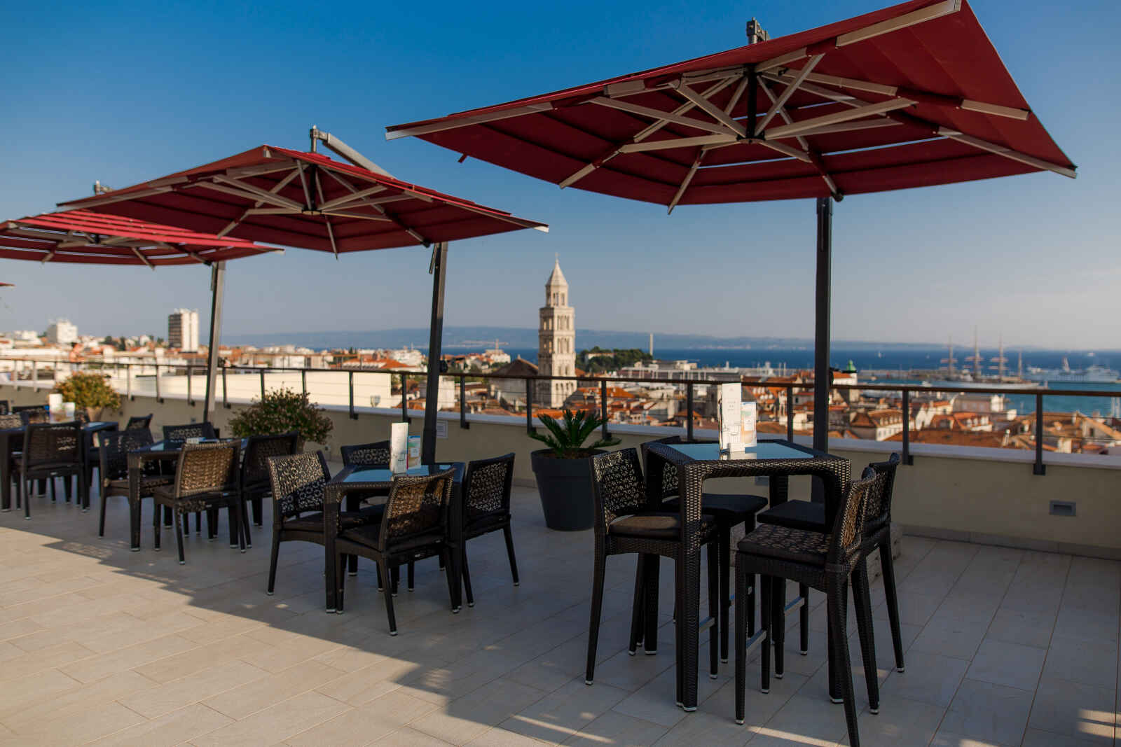 Rooftop Bar, Hôtel Cornaro, Split, Croatie