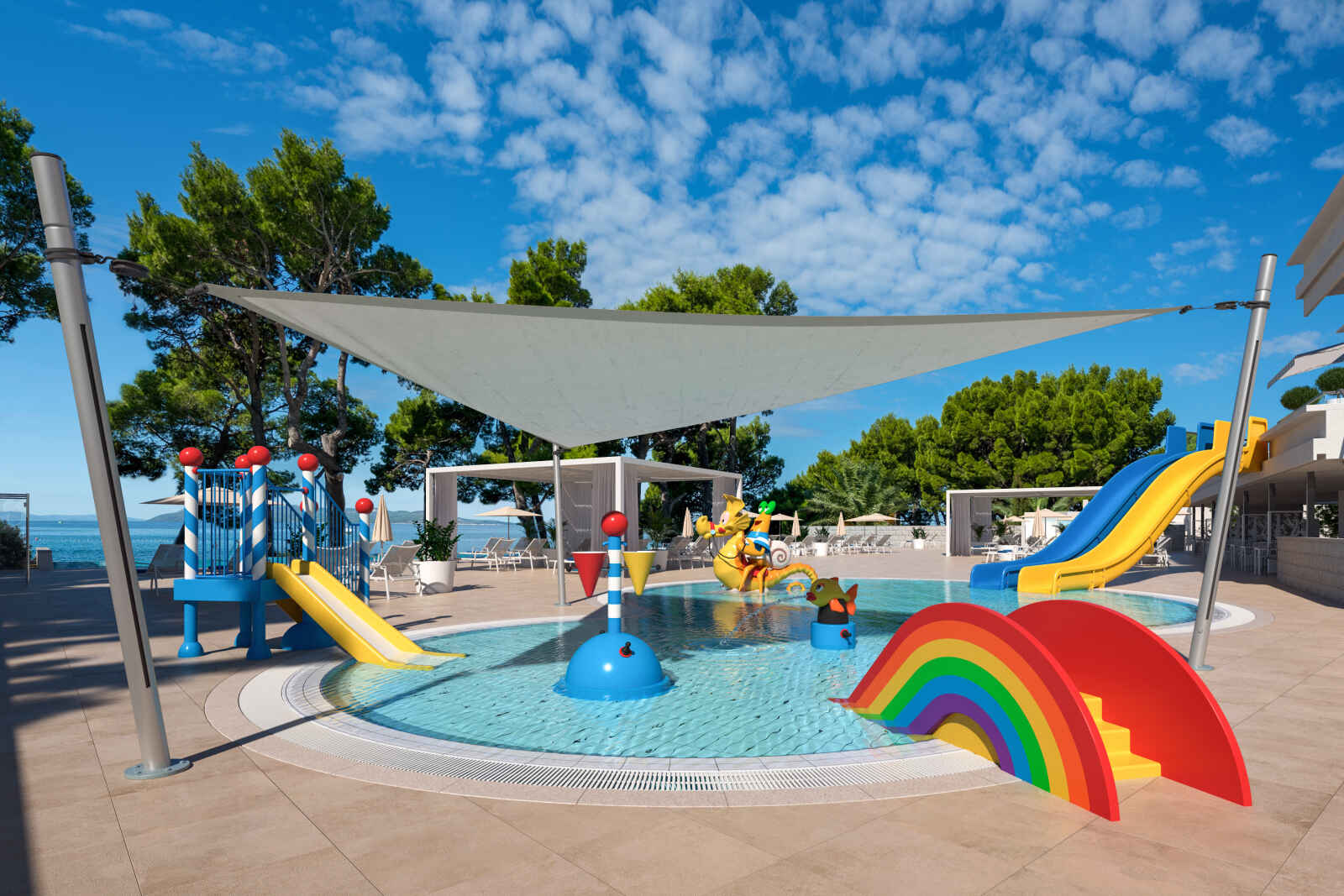 Bassin pour enfants, Valamar Meteor Hotel, Makarska, Croatie