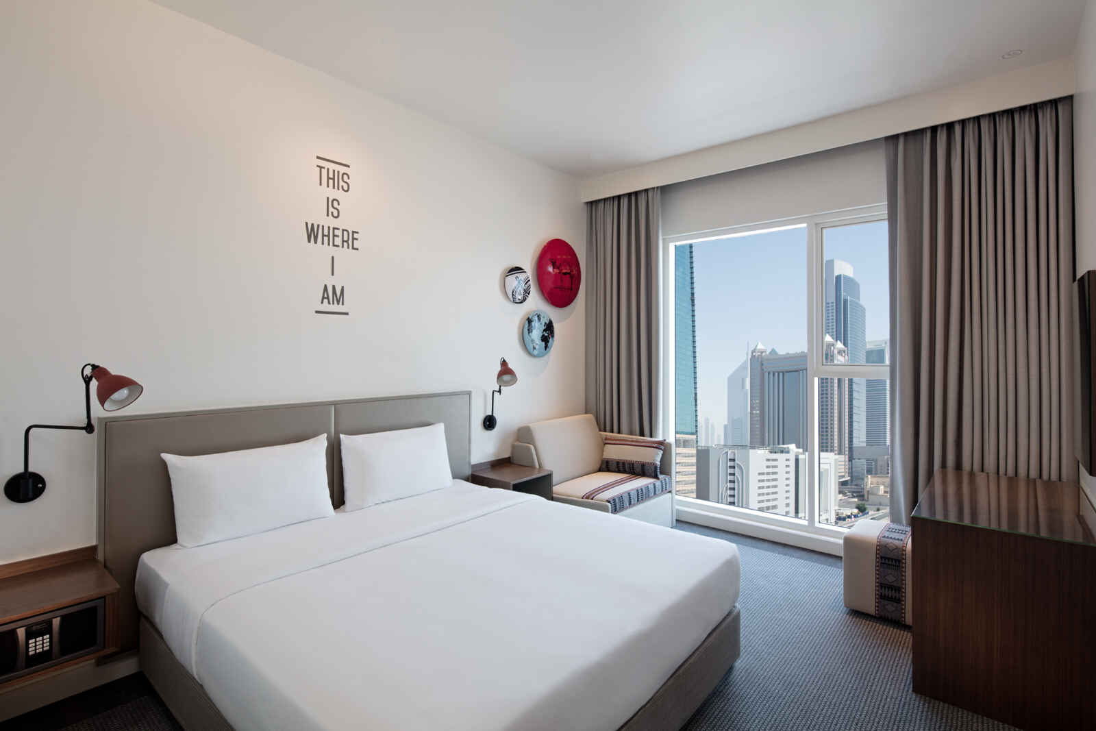 Rover room Burj View, Hotel Rove Downtown, Dubaï, Emirats Arabes Unis