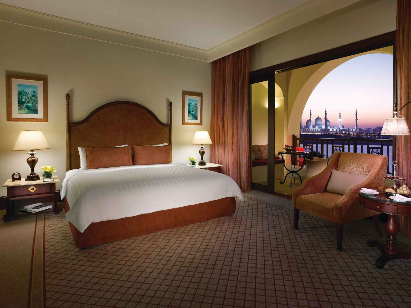 Premier room, Shangri-La Hotel, Qaryat Al Beri, Abou Dhabi, Emirats Arabes Unis