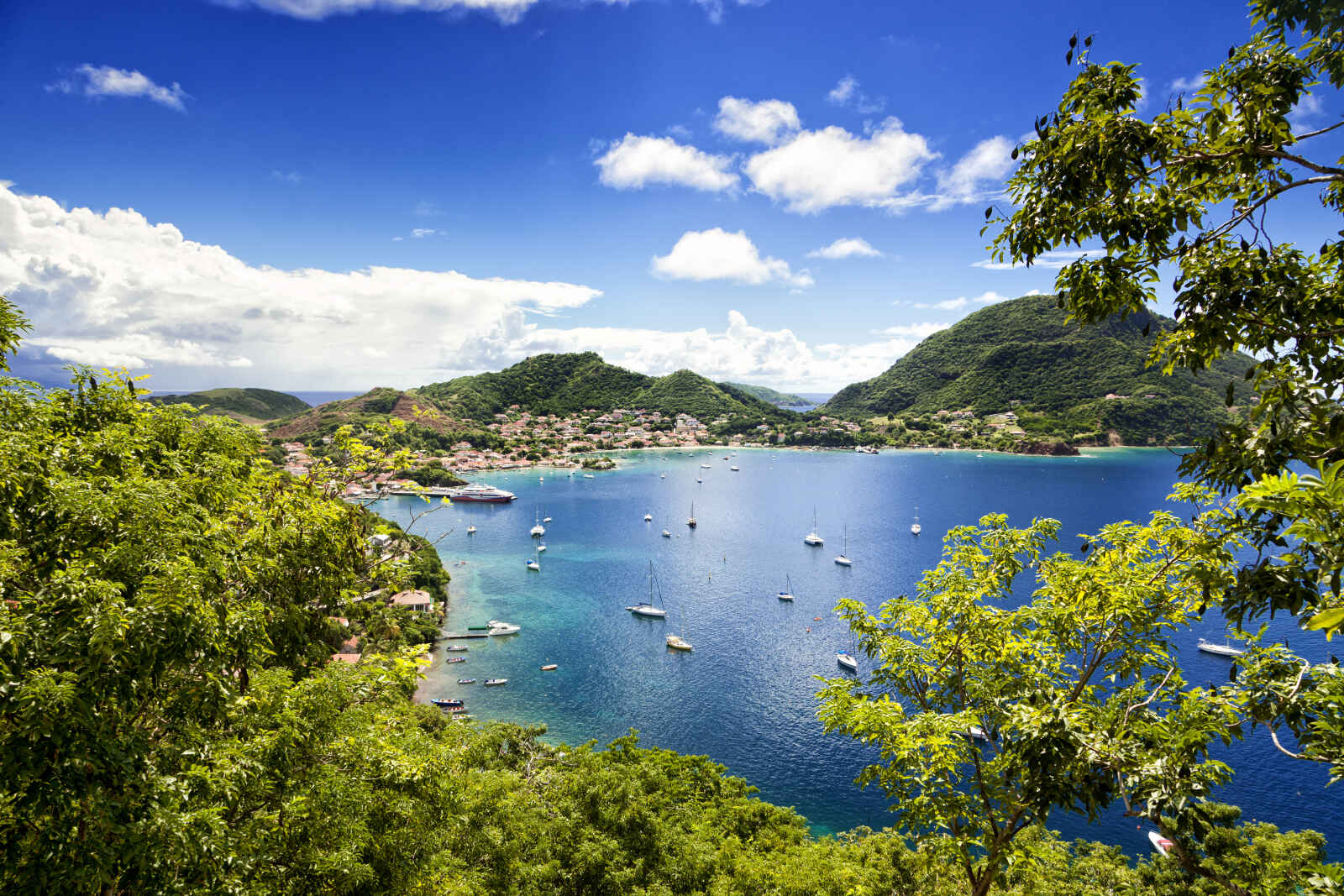 Terre-de-Haut, capitale des îles des Saintes, Guadeloupe, Antilles, Caraïbes