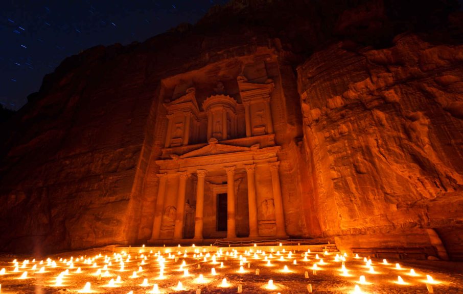 Petra la nuit, Jordanie