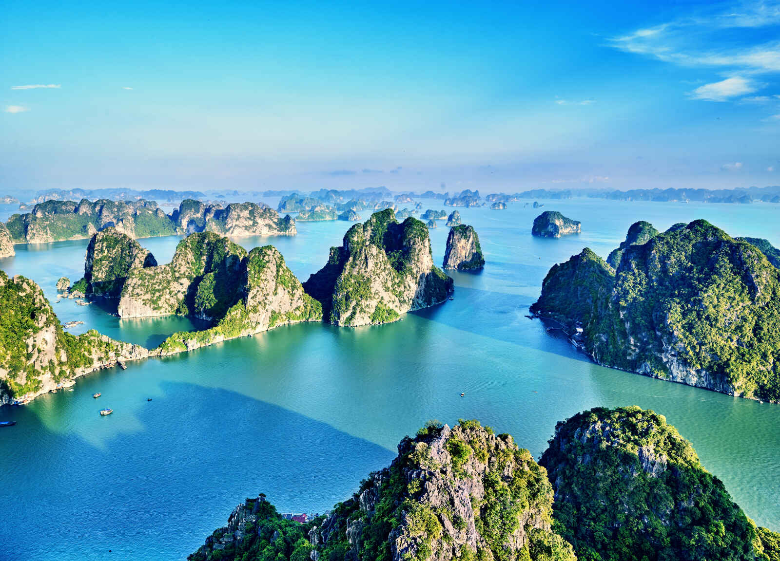 Vue Aérienne, Baie d'Halong, Viêtnam