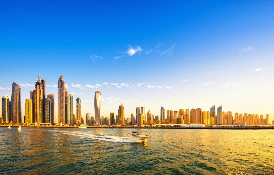 Skyline, Marina, Dubai, Emirats Arabes Unis