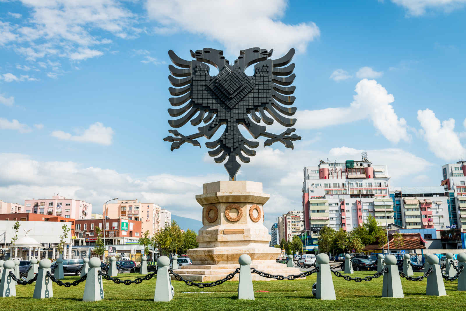 Emblème de la ville, Tirana, Albanie