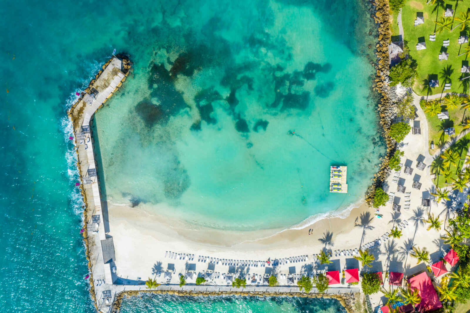 Vue aérienne, La Créole Beach Hôtel & Spa, Gosier, Guadeloupe