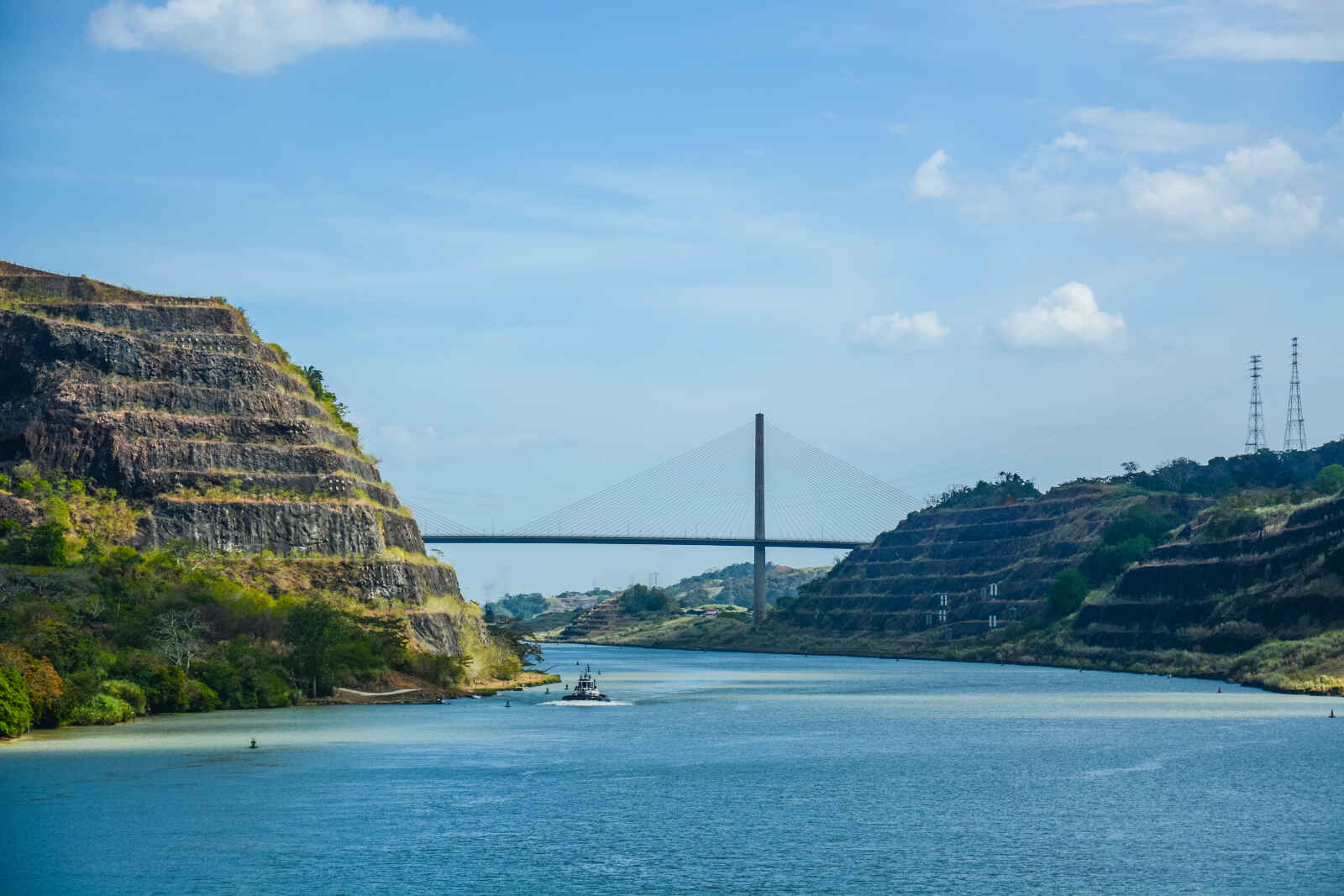 Vue sur Centennial Bridge, Canal de Panama