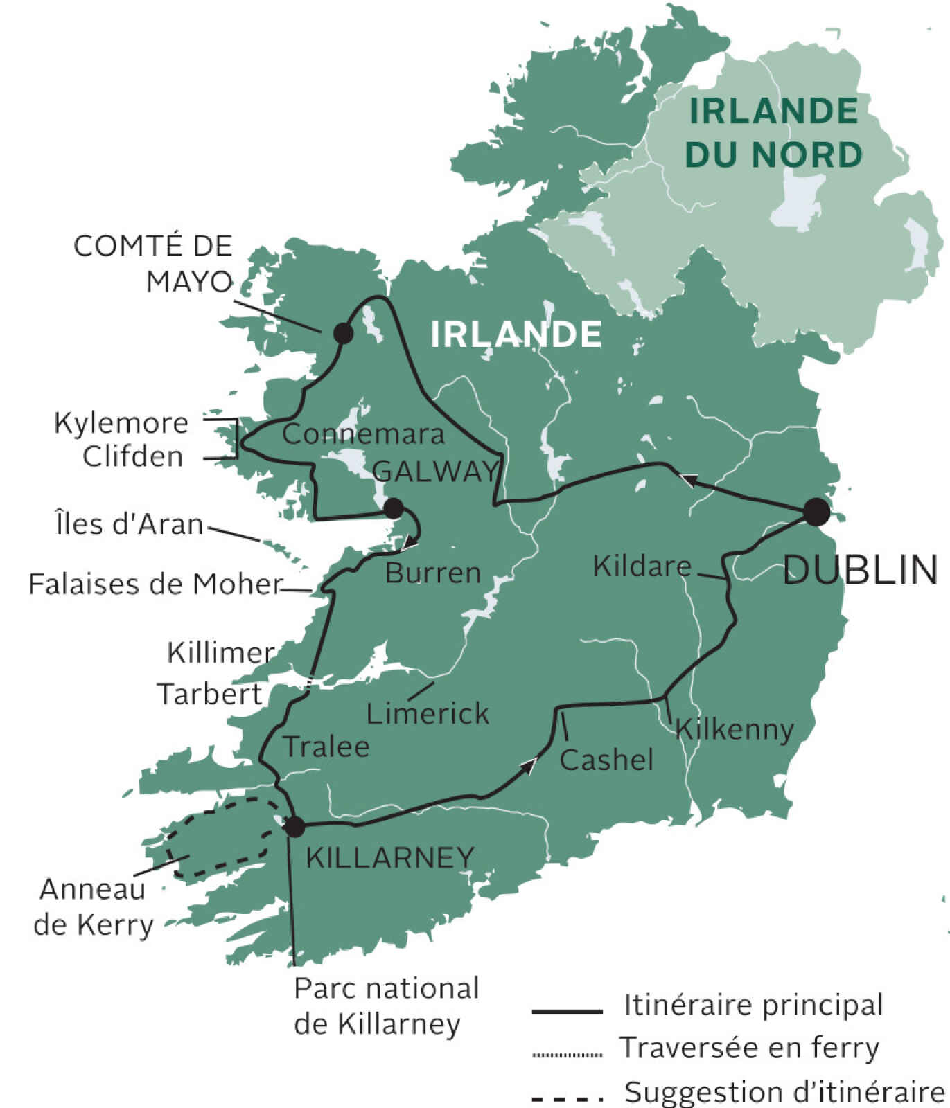 Carte Balade irlandaise