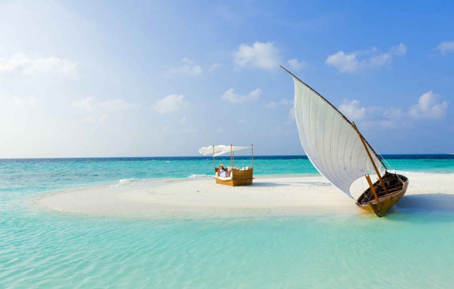 Banc de sable hotel Baros Maldives atoll de Male Maldives