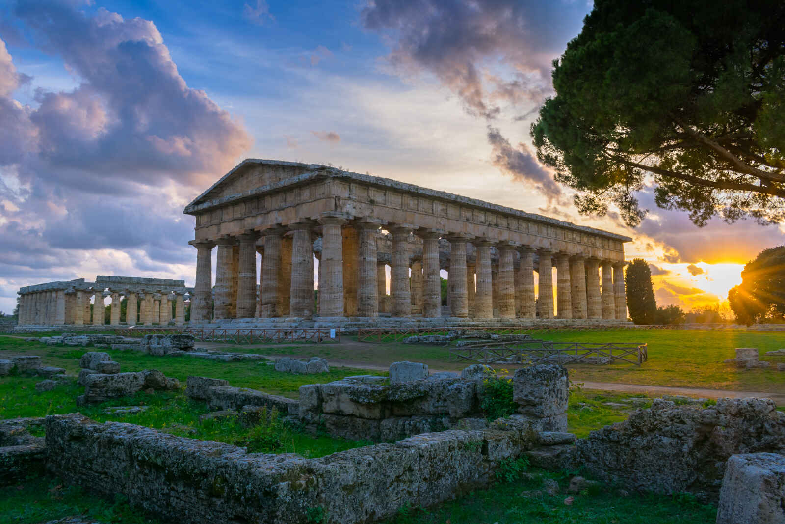 Temples de Neptune et d'Hera, Paestum, Campanie, Italie