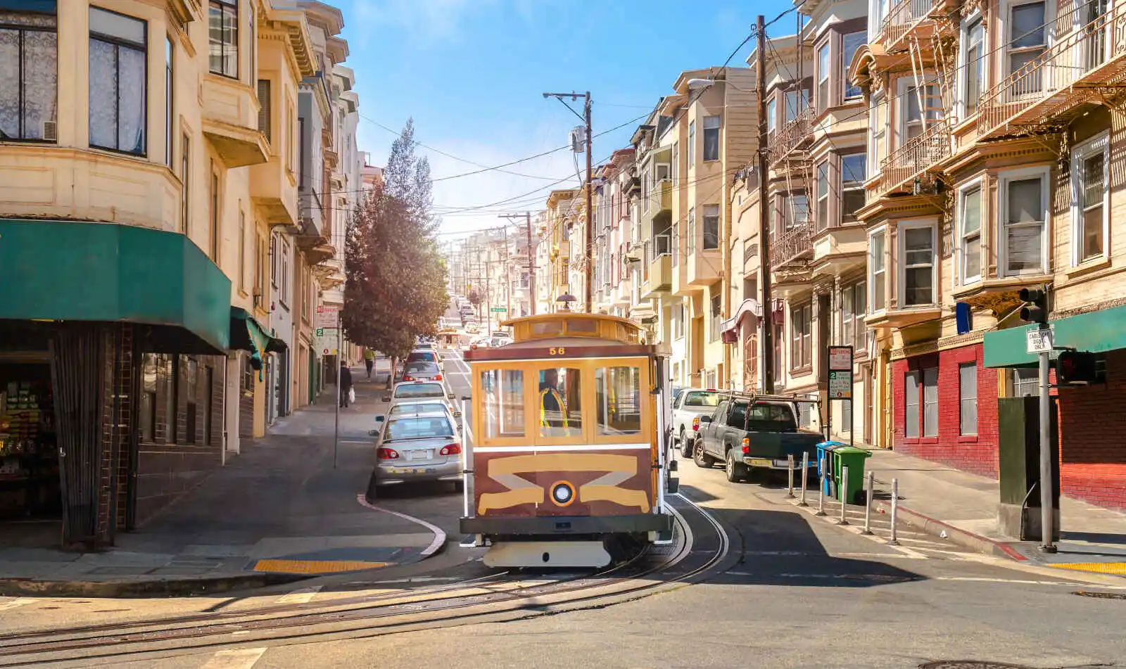 Tramway dans les rues de San Francisco