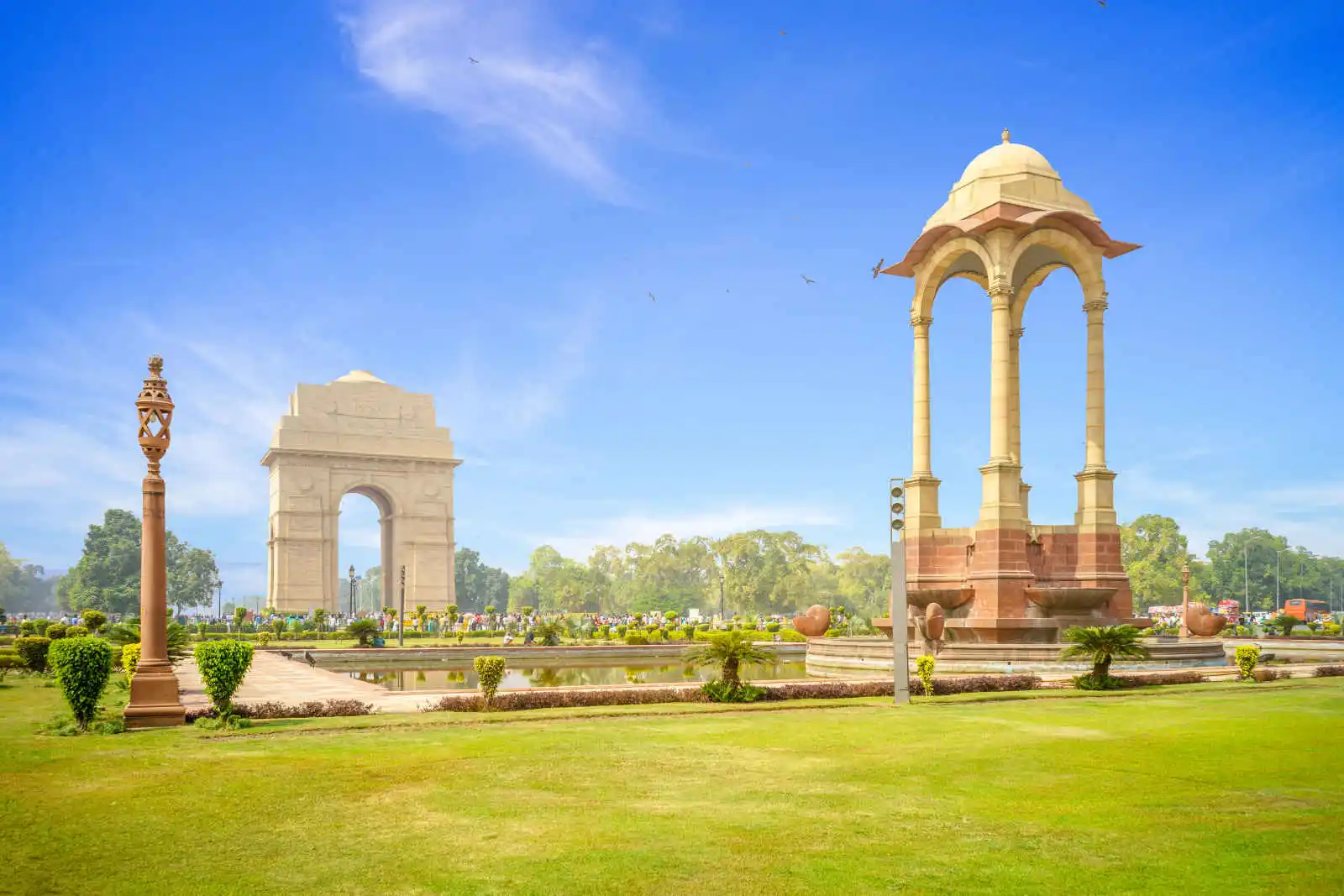 India Gate et la Canopée, Delhi, Inde