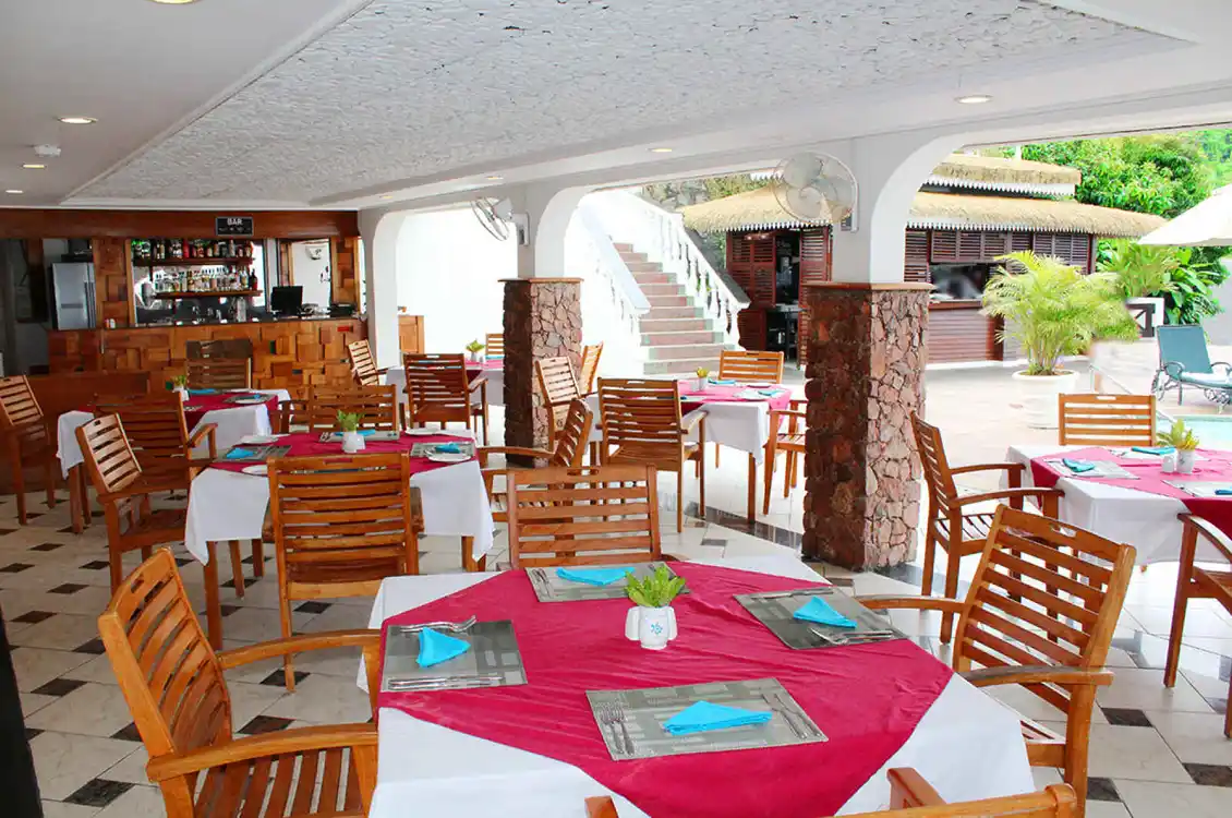 Restaurant, Le Relax Hotel & Restaurant, Mahé, Seychelles