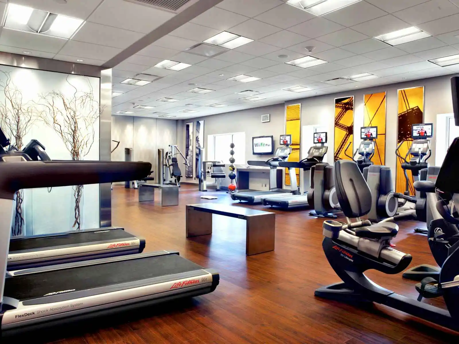 Salle de fitness, M Social Hotel Times square New York, Etats Unis.