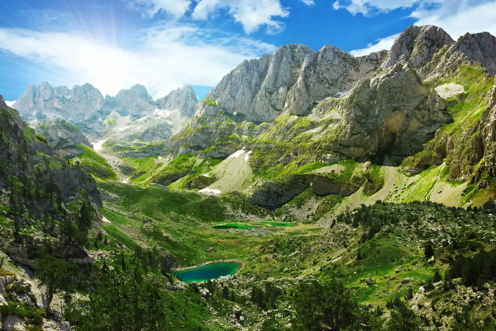 Montagnes et lacs, Albanie