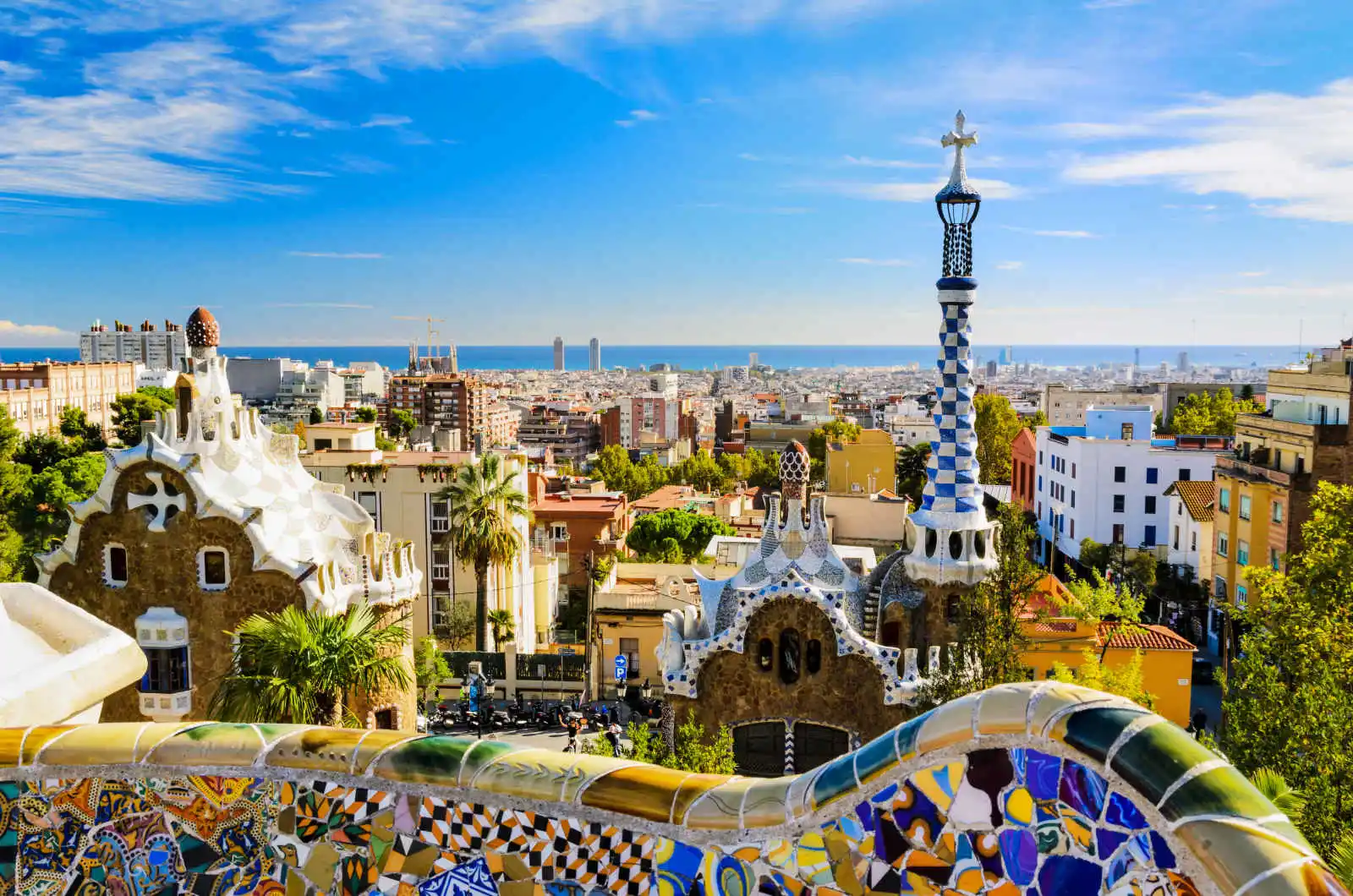 Parc Güell, Barcelone, Catalogne, Espagne