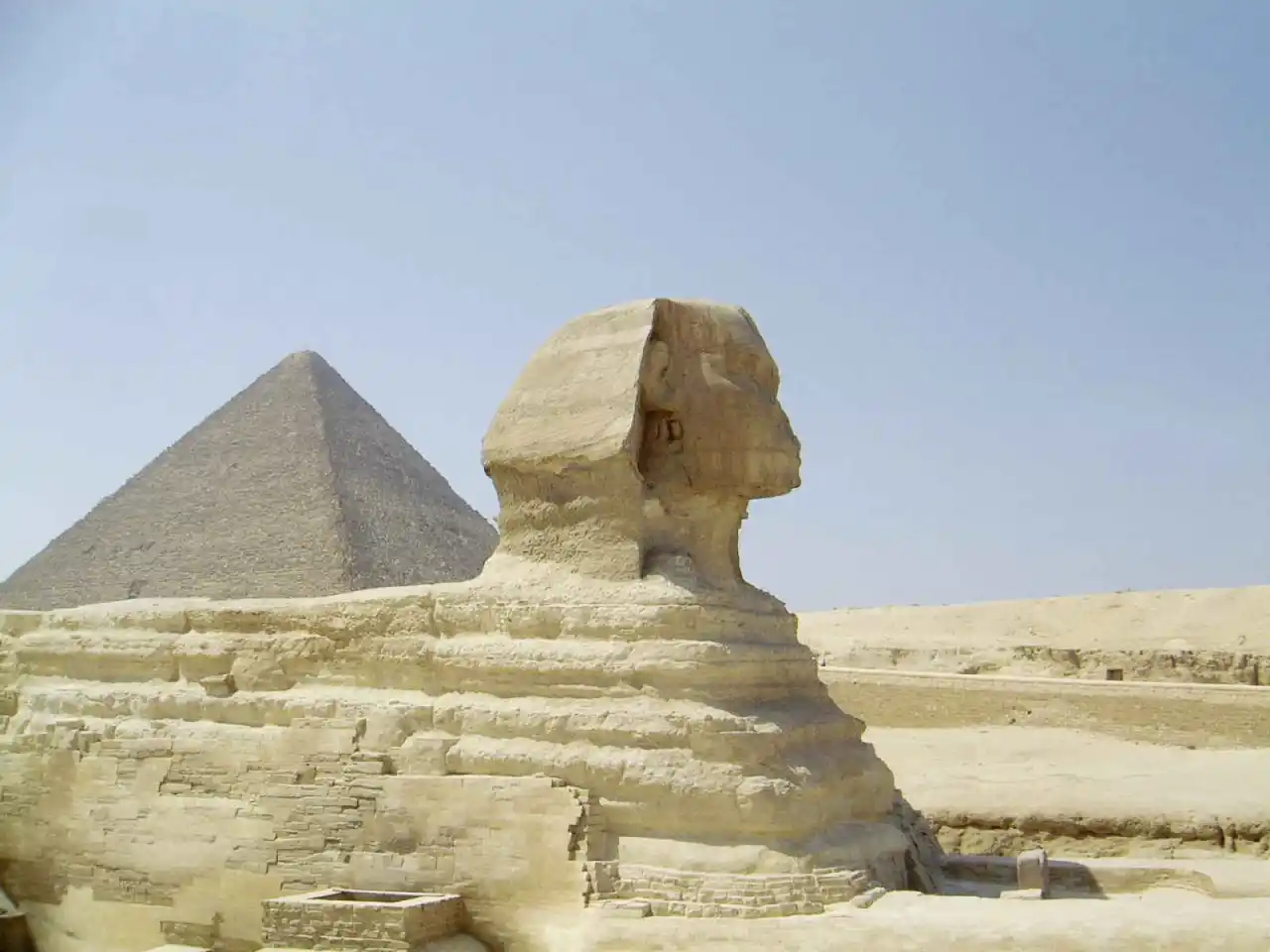 Le Sphinx et les pyramides de Guizeh, Égypte