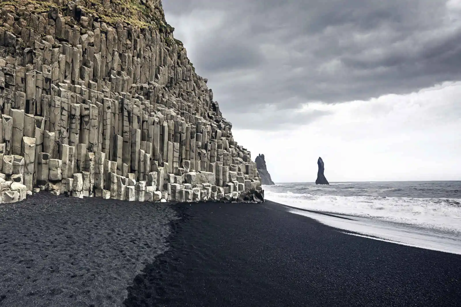 Plage de sable noir, Vik, Islande