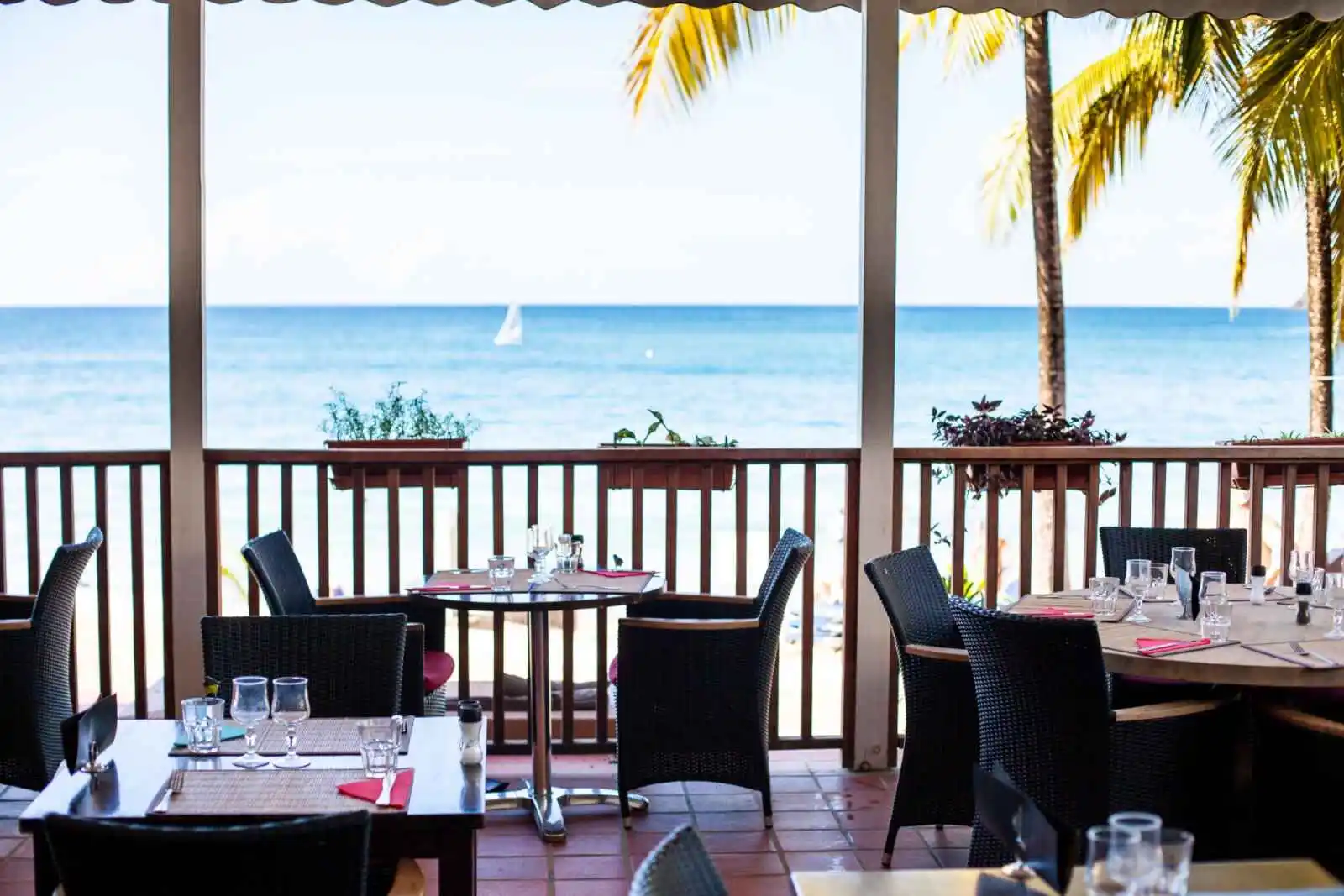 Le Royal restaurant, Hôtel Langley Resort Fort Royal, Deshaies, Guadeloupe