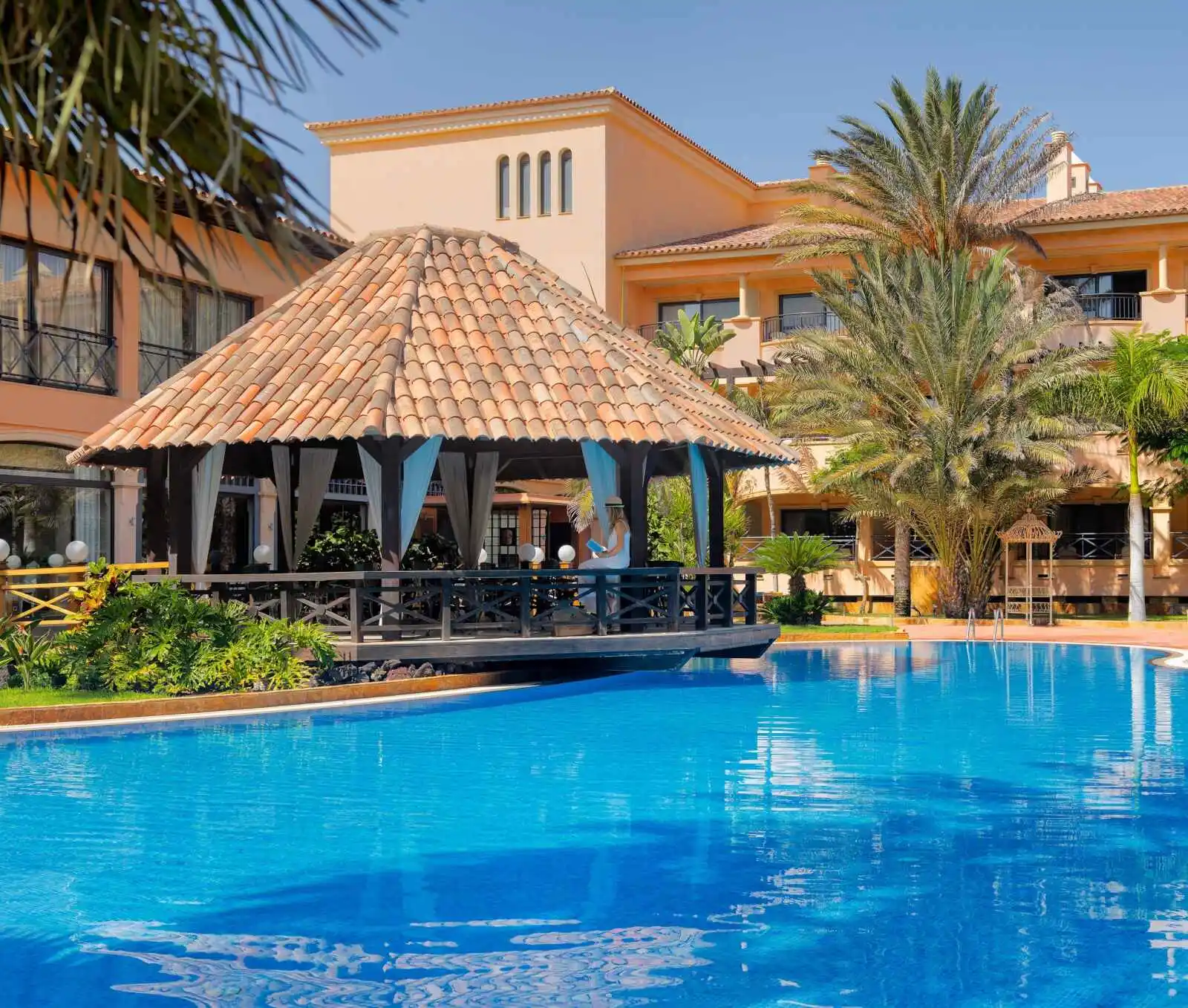 Piscine, Hôtel Secrets Bahia Real resort & Spa, Fuerteventura, Canaries