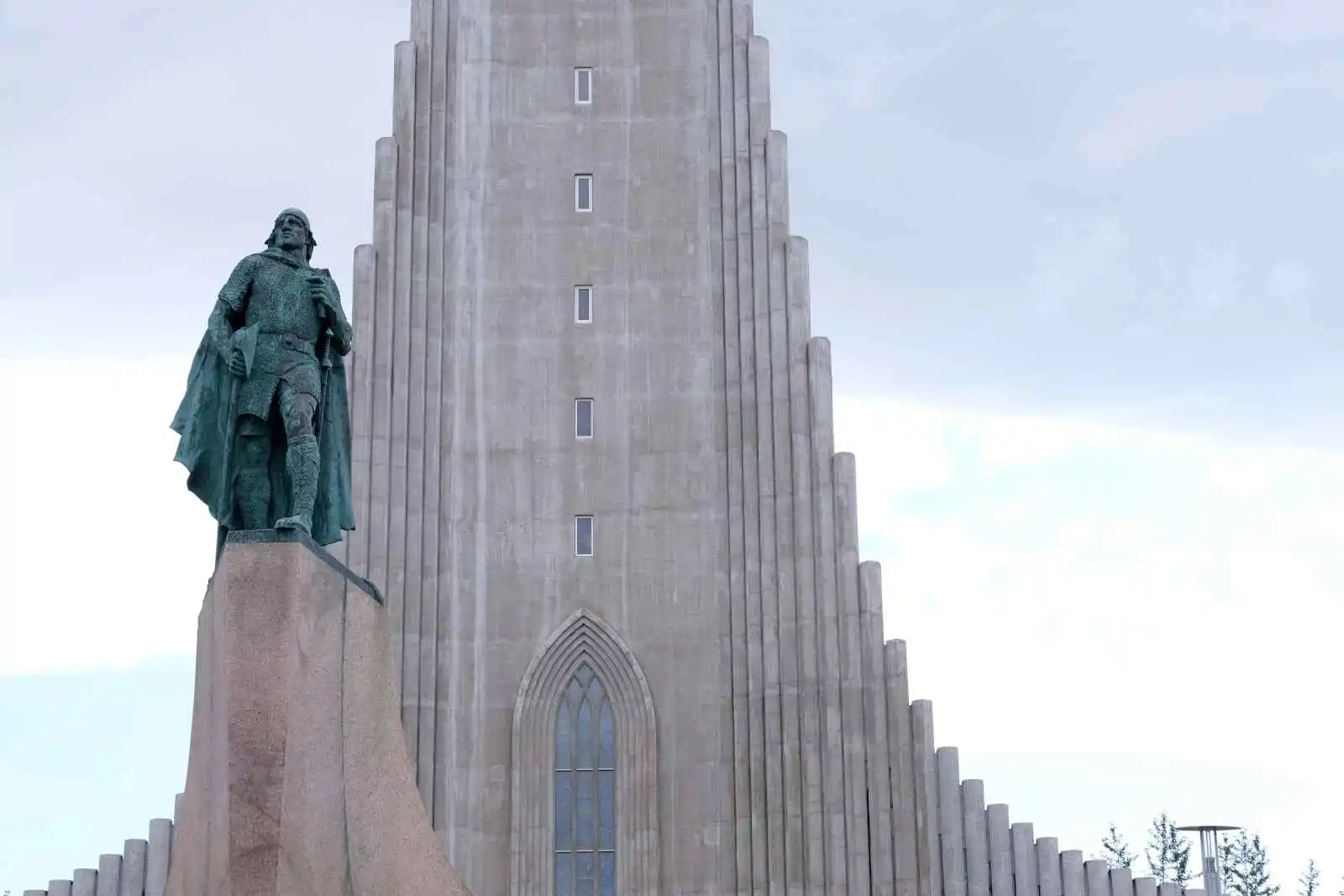 Vue sur la Cathédrale de Reykjavik, Islande