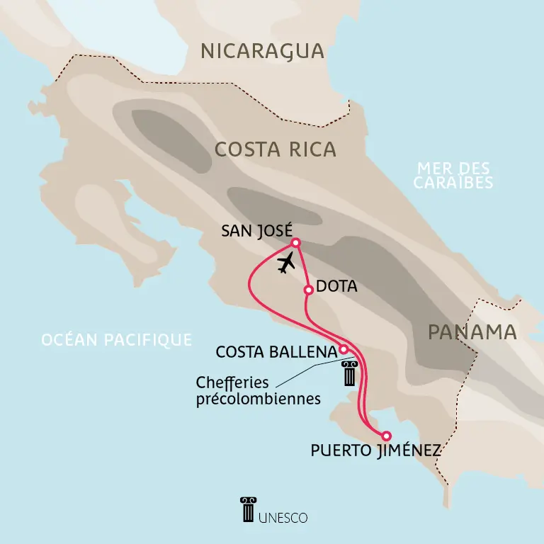 Carte Explorations costaricaines