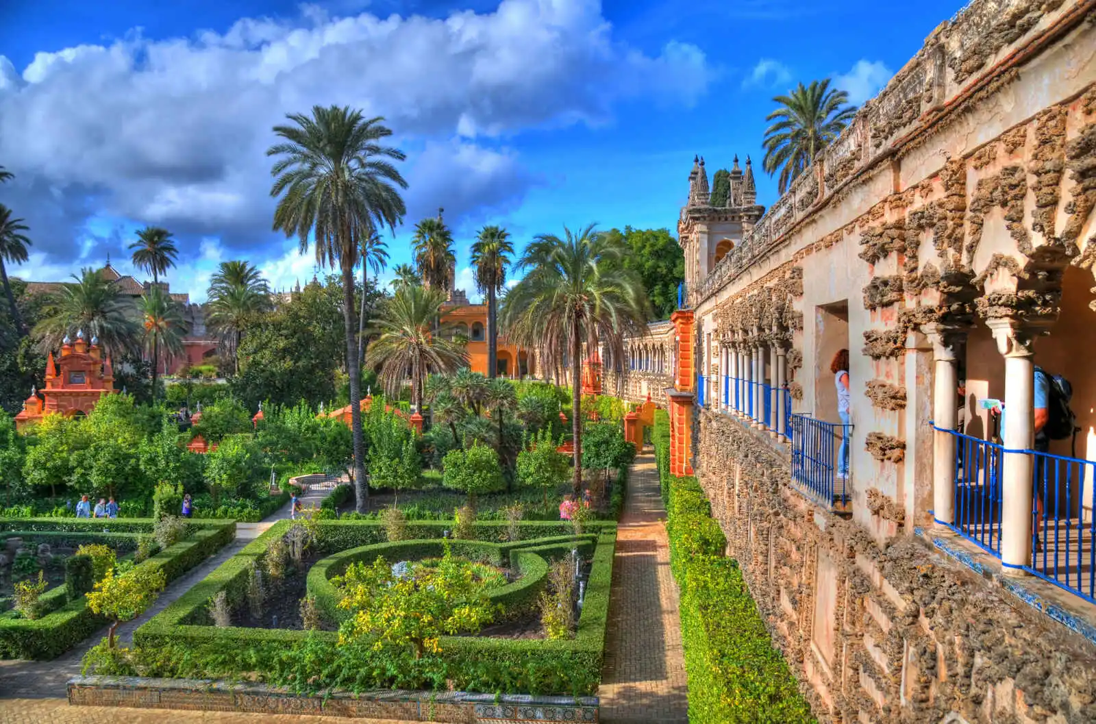 Jardins de l'Alcazar, Séville, Andalousie, Espagne