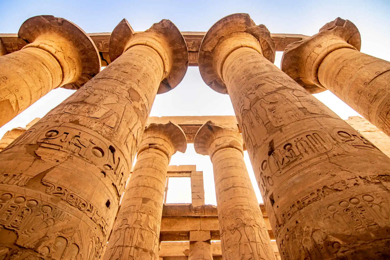 Colonnes, Temple Karnak, Louxor