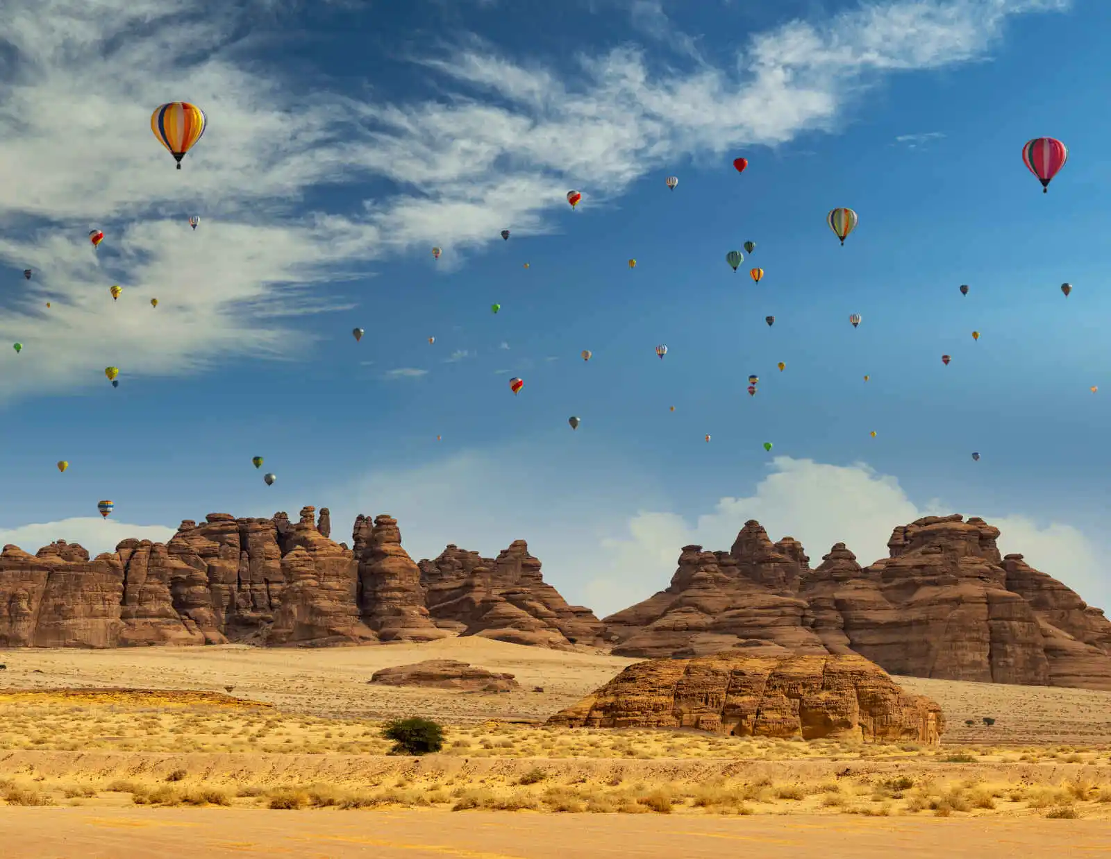 Festival de montgolfières, Al-Ula, Arabie Saoudite