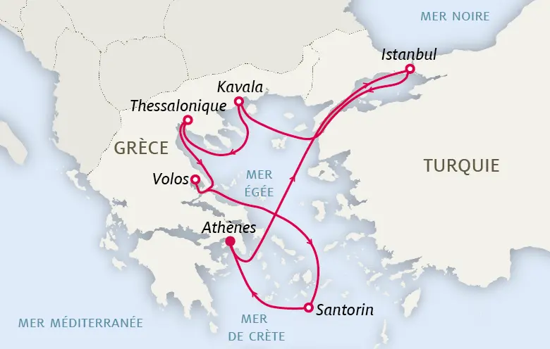 Carte Éclectique mer Égée