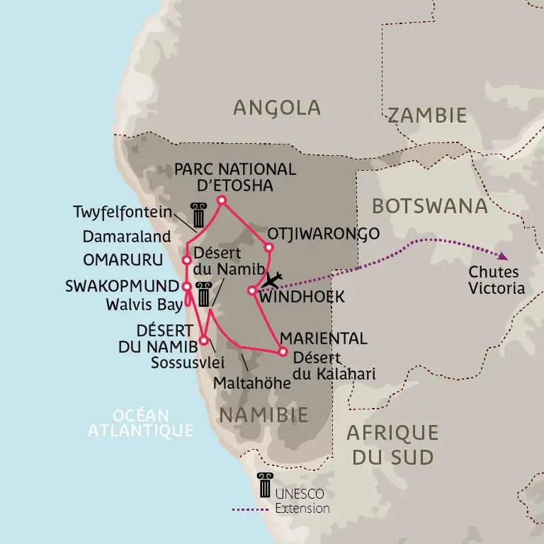 Carte Magnétique Namibie