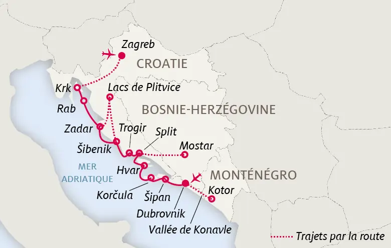 Carte Yachting en Croatie
