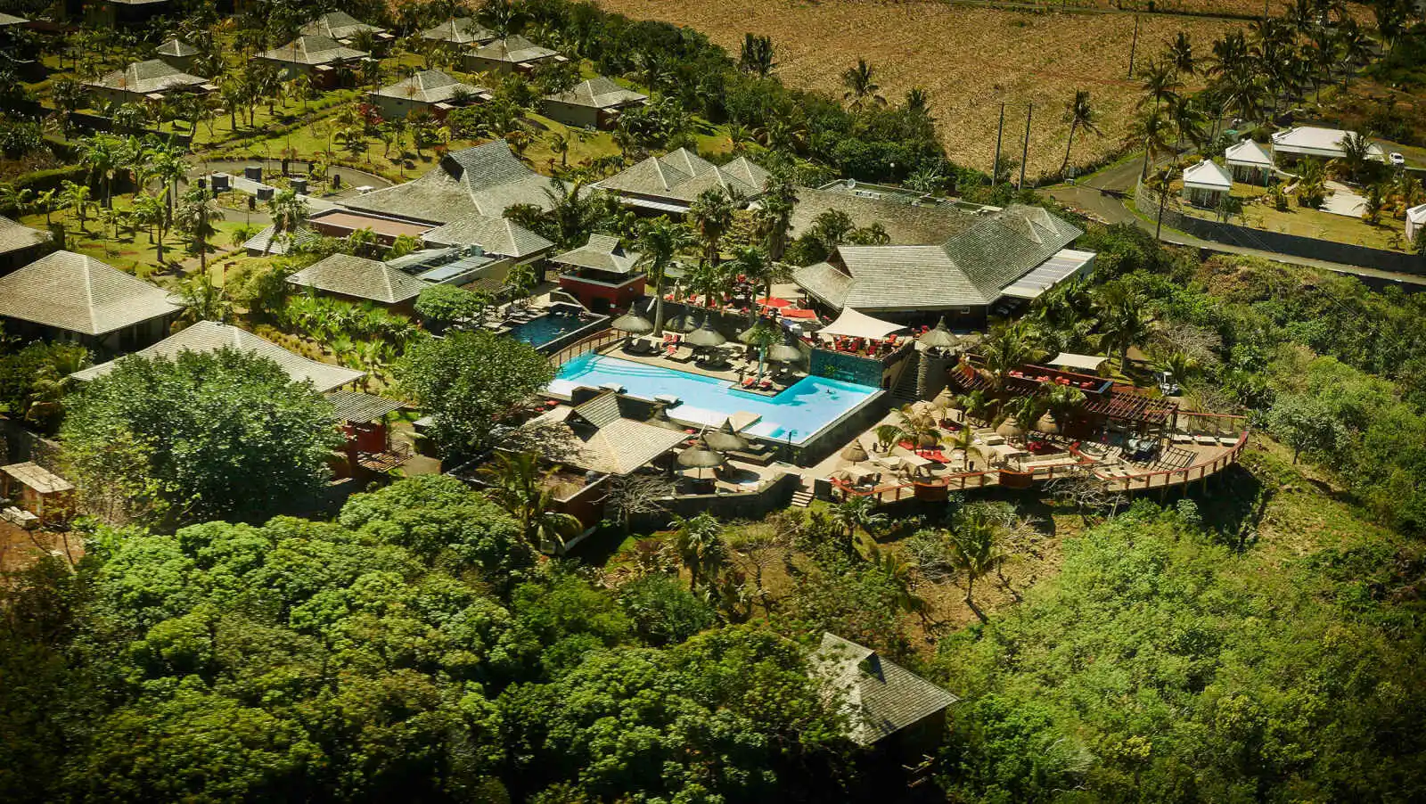 Vue aérienne, Palm Hotel & Spa, Île de la Réunion