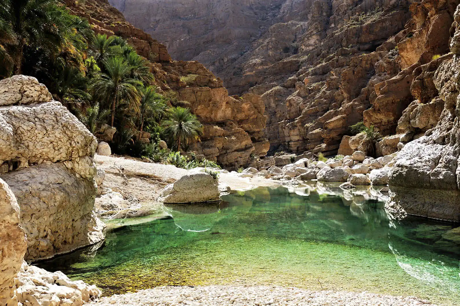 Wadi Shab dans le Sultanat d'Oman