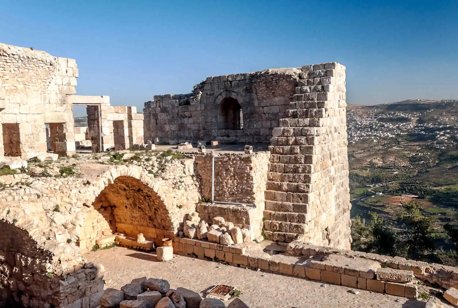 Forteresse médiévale du village d'Ajlun, Jordanie