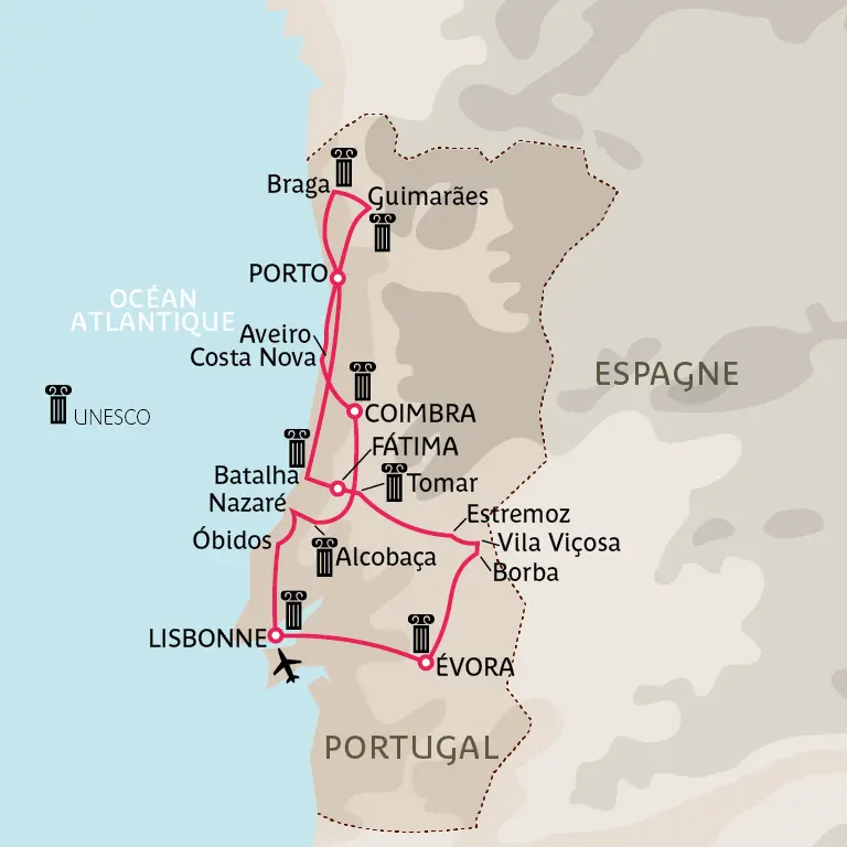 Carte Trésors du Portugal