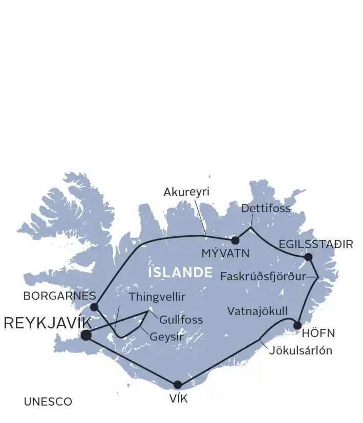 Carte Essentiel d’Islande