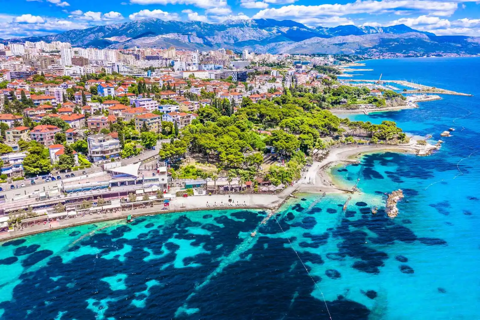 Vue aérienne de Split, Croatie