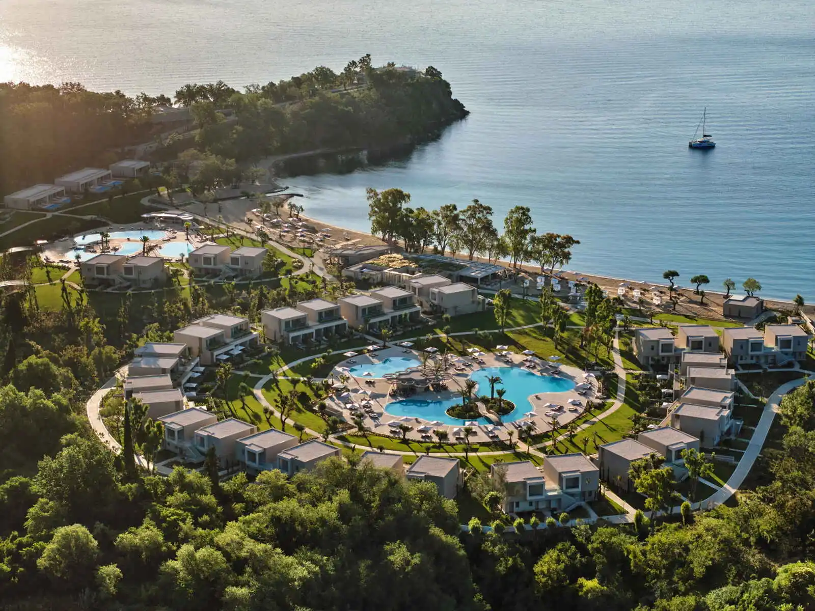 Vue aérienne de l'hôtel, hôtel Ikos Odisia