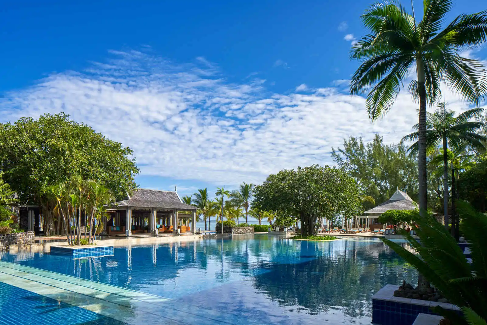 Piscine principale, hôtel JW Marriott Mauritius Resort