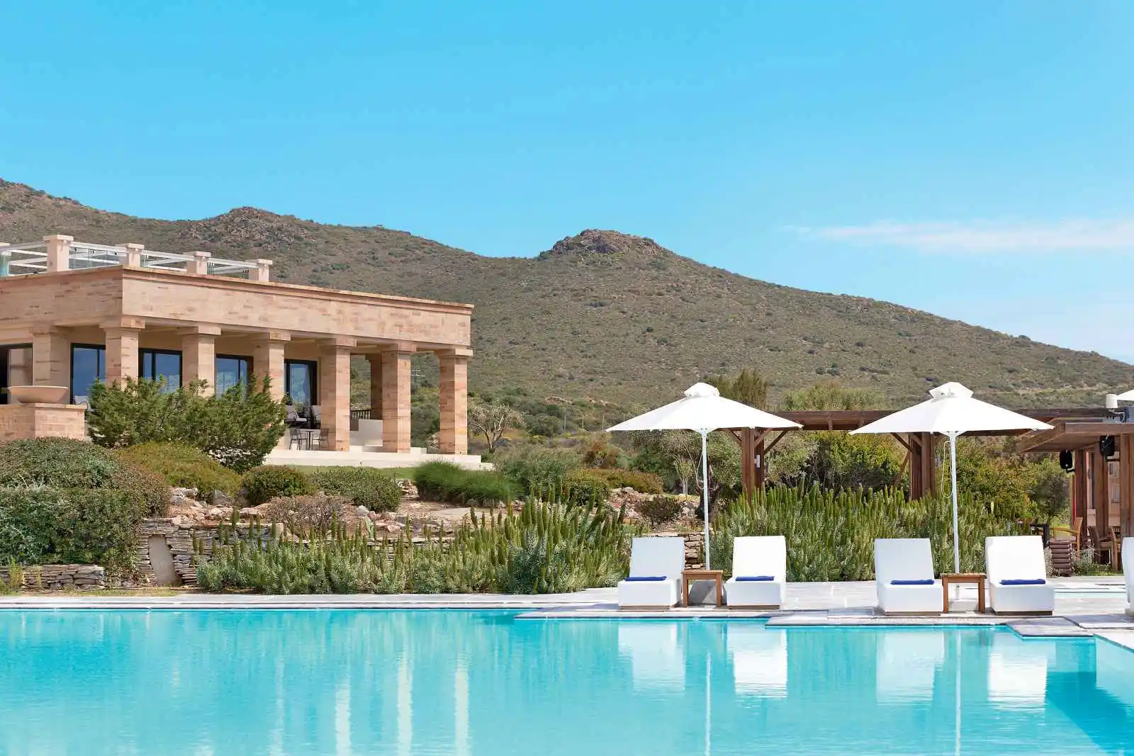 Piscine, Hôtel Cape Sounio Grecotel Exclusive Resort, Sounion, Grèce