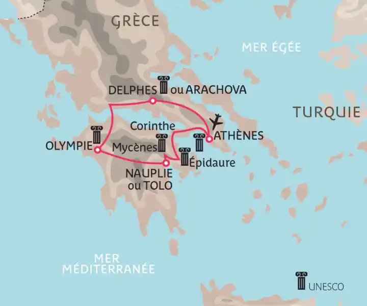 Carte Grèce Classique