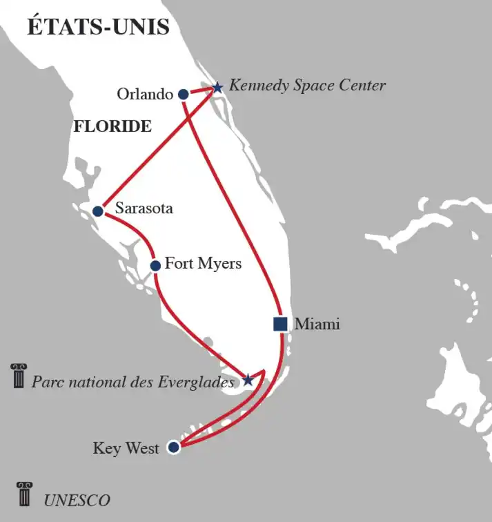 Carte Découverte de la Floride