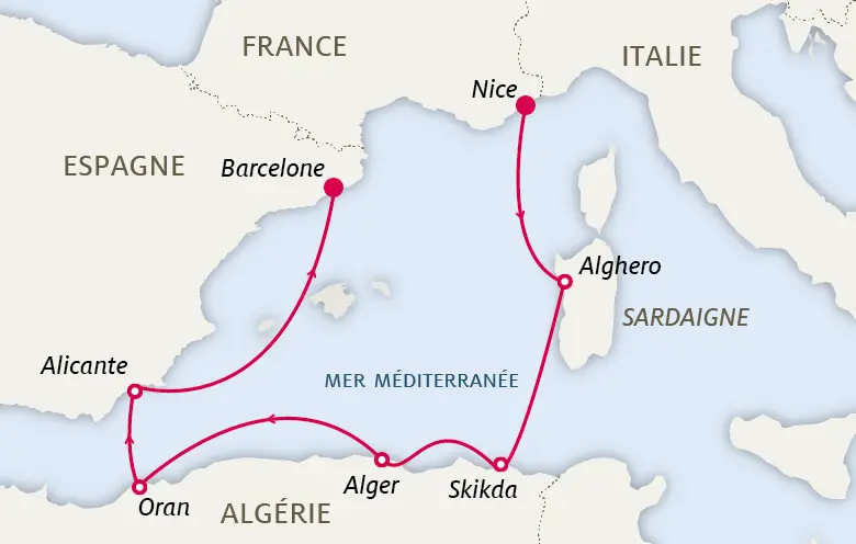 Carte L’Algérie millénaire