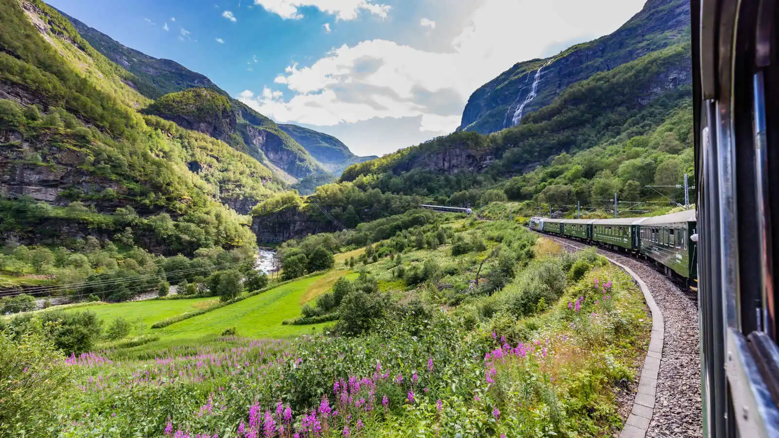 Train, Flåmsbana (ligne de Flåm), Myrdal, Aurland, Norvège