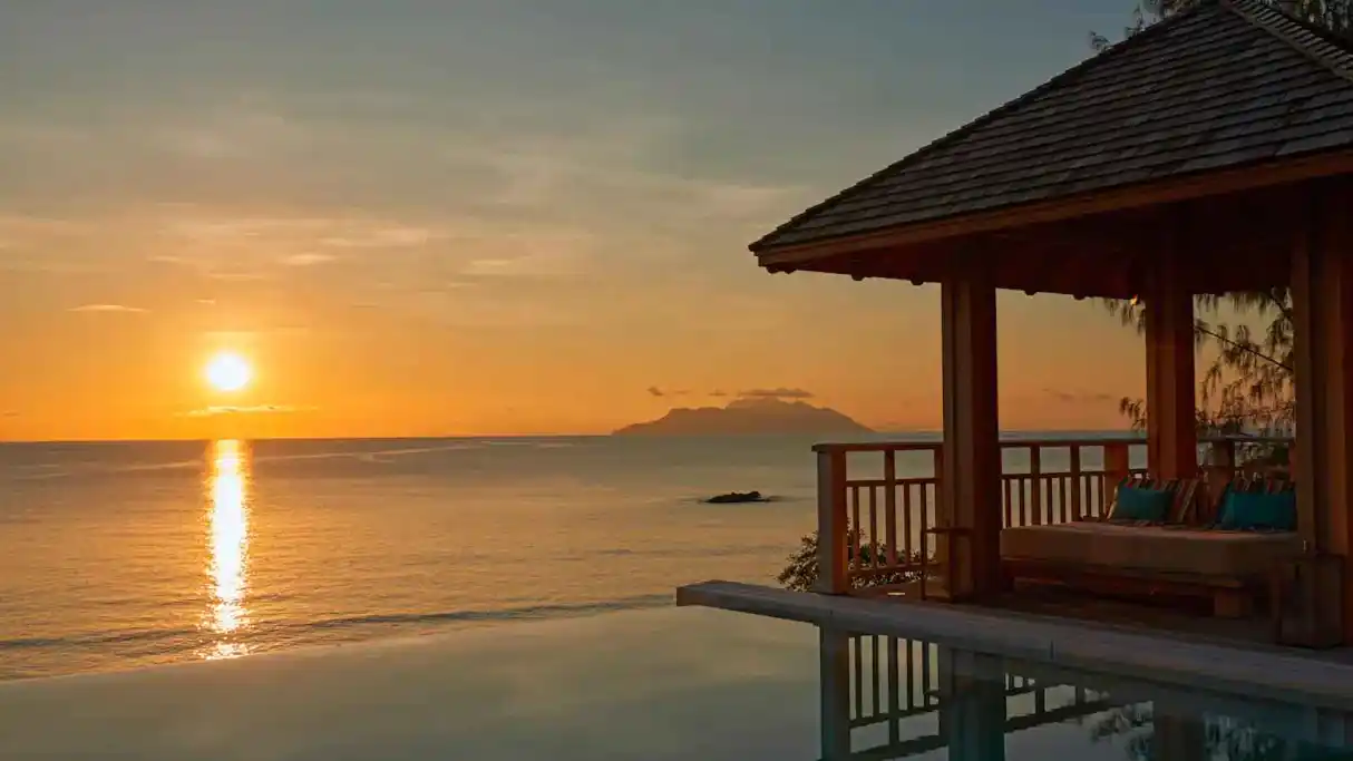 Coucher de soleil, Villa Northolme, Hilton Seychelles Northolme Resort & Spa, Seychelles