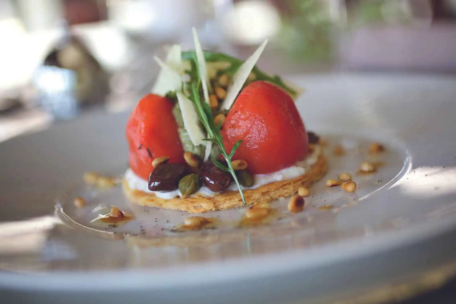 Plat servis au restaurant L'Archipel, Constance Prince Maurice