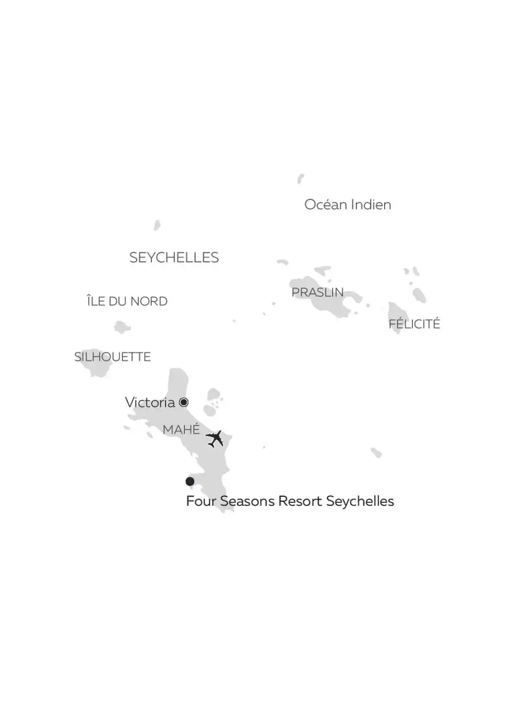 Carte Four Seasons Resort Seychelles